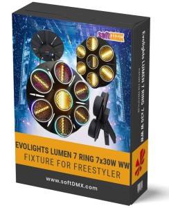 Fixtura Evolights LUMEN 7 RING 7x30W WW