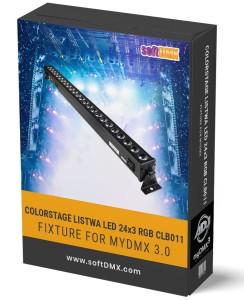 Fixtura COLORSTAGE LISTWA LED 24x3RGB 100cm CLB011 MyDMX3.0 / MyDMX Go!