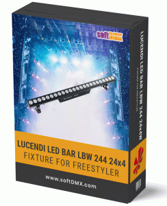 Fixtura LUCENDI LED BAR LBW 244 24x4W  (PAKIET FIXTUR)
