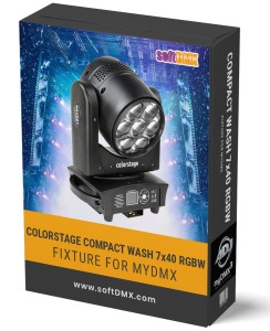 Fixtura COLORSTAGE COMPACT WASH 7x40 RGBW MyDMX3.0 / MyDMX Go!