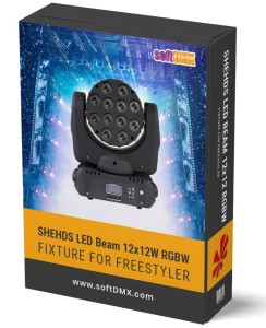Fixtura SHEHDS Led BEAM 12x12W RGBW (PAKIET)