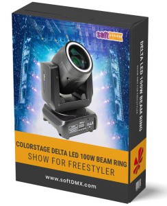 Gotowe Show dla 4x COLORSTAGE DELTA 100W BEAM  RING na TOWERY