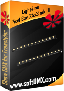 2x Light4me Pixel Bar 24x3 MK III GOTOWE SHOW