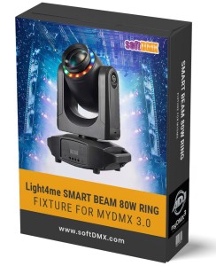 Fixtura Light4me SMART BEAM 80W RING MyDMX / MyDMX Go!