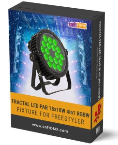 Fixtura FRACTAL PAR LED 18x10W IP65 (4in1 RGBW) (PAKIET)