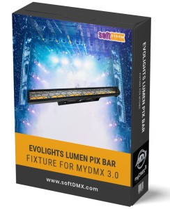 Fixtura EVOLIGHTS LUMEN PIX BAR MyDMX / MyDMX Go! WOFLMIX