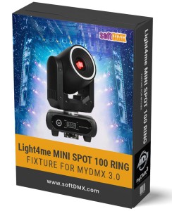 Fixtura Light4me MINI SPOT 100 RING MyDMX / MyDMX Go! WOLFMIX 