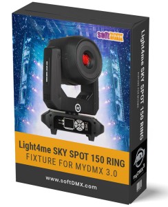 Fixtura Light4me SKY SPOT 150 RING MyDMX / MyDMX Go! WOLFMIX