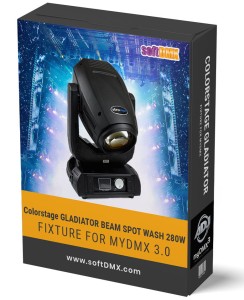 Fixtura COLORSTAGE GLADIATOR 280W MyDMX / MyDMX Go! WOLFMIX