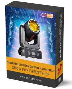 Gotowe Show dla 4x HYULIGHTS 180W Mini LED Beam&3DSpot&Halo Effect