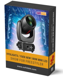 Gotowe Show dla 4x HYULIGHTS / YUER NEW 180W Mini LED (wer. RAMPA)