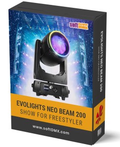 Gotowe Show dla 4x EVOLIGHTS NEO BEAM 200 (TOWERY)