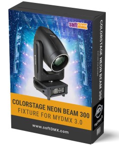 Fixtura COLORSTAGE NENO BEAM 300 MyDMX / MyDMX Go! / WOLFMIX