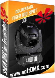 4x Colorstage TIGER SPOT 100 GOTOWE SHOW na RAMPĘ