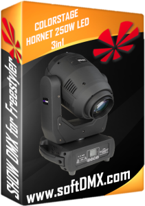 2x Colorstage HORNET LED 250W 3in1 GOTOWE SHOW RAMPA