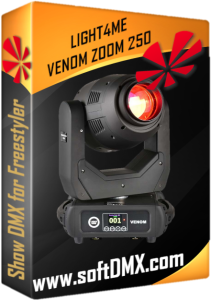 2x Light4me Venom ZOOM 250 Gotowe Show TOWERY