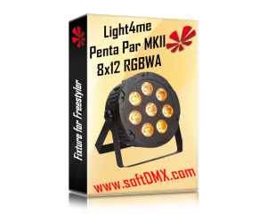 Fixtura Light4me PENTA PAR  8x12 MKII RGBWA