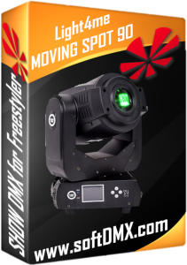 Gotowe Show dla  4x Light4me Moving Spot 90 NA RAMPĘ