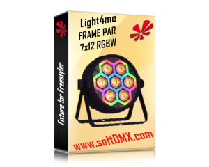 Fixtura Light4me FRAME PAR 7x12 RGBW