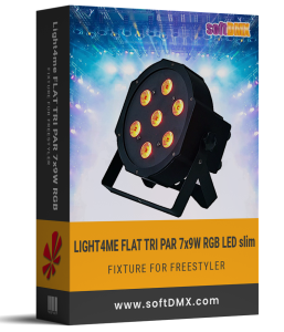 Fixtura Light4me FLAT TRI PAR 7x9 RGB LED SLIM