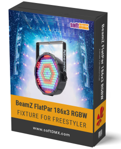 Fixtura BeamZ FlatPar 186x3 RGBW