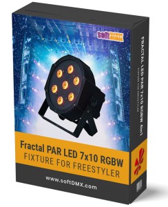 Fixtura Fractal LED PAR 7x10 RGBW