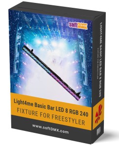 Fixtura Light4me BASIC LED BAR 8 RGB 240