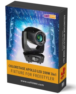 Fixtura COLORSTAGE APOLLO LED 200W 3in1